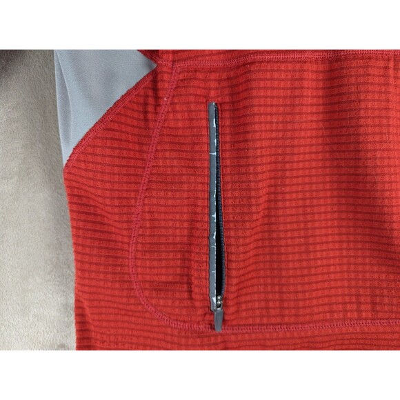 Nike ACG Sphere Waffle Texture Womens L Red Gray Half Zip Pullover Oregon Series - Picture 7 of 11